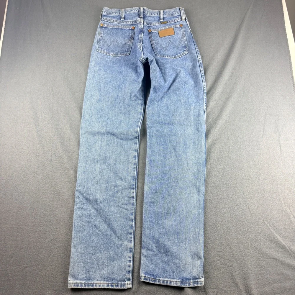 Vintage USA Wrangler Jeans Men's 29x34 Blue 13MWZAW Cowboy Cut Classic Straaight